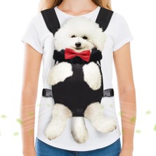 Happy Trend Evcil Hayvan Taşıyıcı Sırt Çantası, Eller Serbest Ayarlanabilir Köpek Ön Taşıyıcı Bacaklar Dışarıda ve Kolay Takılan Köpek Sırt Çantası Taşıyıcı Yürüyüş Kamp Seyahat Için Küçük Köpekler ve