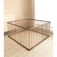 Happy Trend M2 Köpek Çiti Ahşap Köpek Alanı (Çit Arası 5cm)