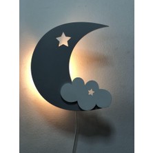 Happy Trend Bulut Gece Lambası Çocuk Odası Bebek Odası Dekoratif LED Aydınlatma 30CM