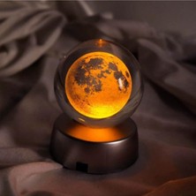 Happy Trend Ofisi Ay Işıklı Cam Küre AYKURE51
