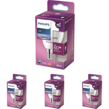 Happy Trend 60W P48 E14 Beyaz Işık Dim Edilmez Ampul 4lü Paket