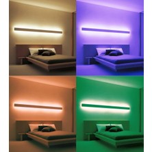 Happy Trend Renk Kumandalı Sese Duyarlı Renk Değiştiren Rgb Çubuk Şerit LED Işık SB-6541 (Şeffaf, 50 Cm)