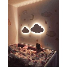 Happy Trend Bulut Gece Lambası Çocuk Odası Bebek Odası Dekoratif Aydınlatma 30/40 cm Renk Belirtiniz ! Pembe/mavi