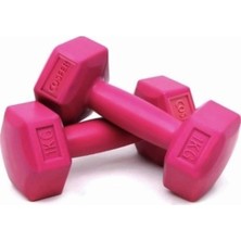 Happy Trend 1 kg x 2 Adet Fuşya Dambıl Ağırlık Kondisyonu