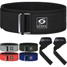Happy Trend Erkekler ve Kadınlar Için Kendinden Kilitli Ağırlık Kaldırma Kemeri | Kaldırma Kayışları Dahil | Ayarlanabilir Halter Kemeri Spor Kemeri | 4 Inç Sırt Desteği Powerlifting Kemeri | Egzersiz