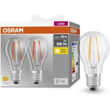 Happy Trend 5W 2700K 806LM E27 Duy Warm White 2'li Paket Lamba
