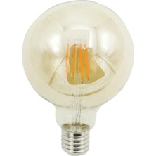 Happy Trend G125 Büyük Yuvarlak Rustik LED Ampul 5,5W Amber