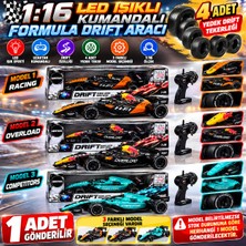 Trust Store LED Işıklı Kumandalı 1:16 Ölçek Formula Drift Aracı 4 Yedek Tekerlekli 3 Model Seçenekli Yarış Arabası