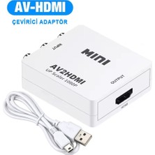 Pop Konsol AV Çevirici Adaptör HDMI 1080p Dönüştürücü RCA Oyun Konsolu Bağlama Aparatı