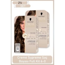 Creme Supreme Full Kit 6-0 Açık Kahve x 2 Adet