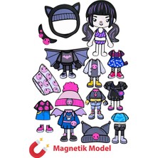 Tocaboca Toca Boca Kuromi Mıknatıslı Kıyafet Giydirme Seti