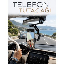Katlanabilir Araç Telefon Tutucu Dikiz Aynasına Monte Telefon Standı