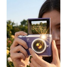 Flip Ekranlı Dijital Kamera 4K Video 48 Mp Güzelleştirme Modu