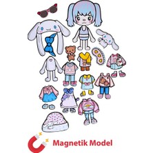 Tocaboca Toca Boca Cinnamoroll Mıknatıslı Kıyafet Giydirme Seti