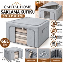 Capital Home Hurç Çelik Iskeletli+ Şeffaf Pencereli+Çift Fermuarlı