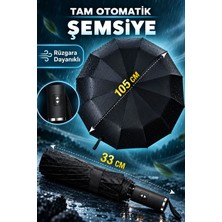 Fitfiyat 10 Tel Tam Otomatik Aç Kapa Unisex Rüzgara Dayanıklı Şemsiye