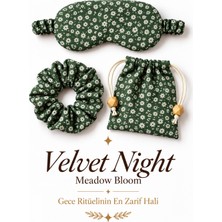 Magicpink Velvetnight Bloom Uyku Göz Bandı Toka Kese Set