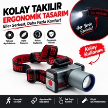 Gold Orion OR-933 Profesyonel Zoomlu LED Kafa Feneri – Metal Kasa Kafa Lambası