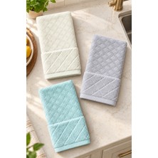 Gonca Kristal Desenli Havlu 30X50 cm 3'lü Set %100 Pamuk