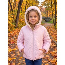 Merdia Kids Çiçekli Kız Çocuk Su ve Rüzgar Geçirmez Mont