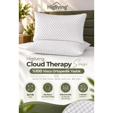 Higliving Cloud Therapy %100 Visco Ortopedik Visko Yastık 50X70X20 - Baş Boyun Desteği 1 Adet