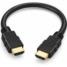 BK Teknoloji 30 cm 24K Altın Uçlu HDMI Erkek-Erkek Kablo 4K Ultra HD Kısa HDMI Kablo