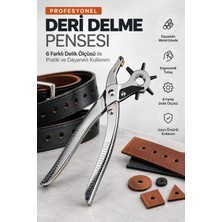 HKNOVA Kemer Delme Deri Delme Pensesi 6 Farklı Delim