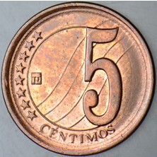Banknoting Venezuela 5 Centimos 2009 Çilaltı.