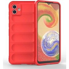 Bezos Professional Samsung Galaxy A04 Uyumlu Kılıf Optimum Silikon - Kırmızı