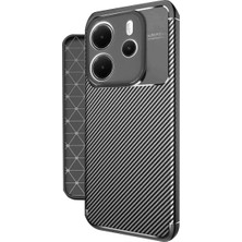 Xiaomi Redmi Note 14 4g Kılıf Auto Focus Karbon Kapak - Siyah