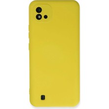 Bezos Professional Realme C11 2021 Uyumlu Kılıf Nano Içi Kadife Silikon - Sarı