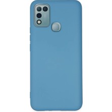 Bezos Professional Infinix Hot 10 Play Uyumlu Kılıf Nano Içi Kadife Silikon - Mavi