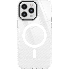 Bezos Professional Apple iPhone 12 Pro Max Uyumlu Kılıf Beta Magneticsafe Silikon - Şeffaf