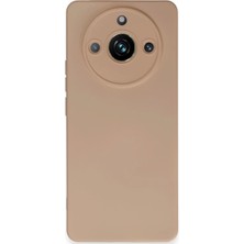 Bezos Professional Realme 11 Pro Uyumlu Kılıf Nano Içi Kadife Silikon - Pudra