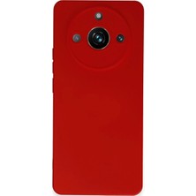 Bezos Professional Realme 11 Pro Uyumlu Kılıf Nano Içi Kadife Silikon - Kırmızı