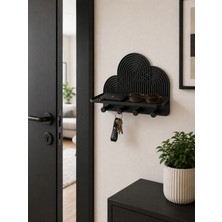Mosso Steel Dekoratif Duvar Anahtarlığı ve Organizer Raf – Modern Antre Askılığı