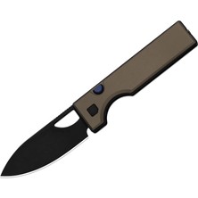 Kizer Little Ringbo | Alüminyum Sap | Aeb-L Pvd Kaplama ve Taşlanmış Yüzey Çelik Çakı | V3708A2