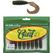 Han Fishing Hanfish Gurt 70 7cm Silikon Yem 8 Adet SBGT606 Boru Kurdu