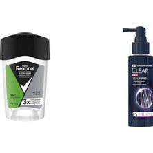 Prime Rexona Men Clinical Protection Stick Deodorant Fresh 45 Ml(1) Clear Men Scalp Pro Saç Dökülmesine Karşı Güçlendirici Serum 70 Ml(1)