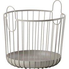 Prime Inu Sepet, Metal, Boz Kahverengi, 30 cm