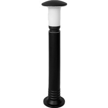 Prime Mantar Uzun 80 cm Bahçe Aydınlatma Armatürü - Set Üstü Yol Aydınlatma Lambası E27 Duy, IP54 Su Geçirmez, Zita Yerli Üretim Siyah Bahçe Direği (Ampul Hariç)