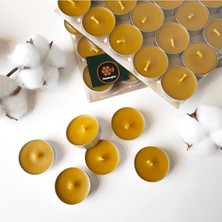 Prime (100 Adet) Bal Mumu Tealight Mum Doğal Petek Mum Standart Boy Buhurdanlık Için Doğal Mum