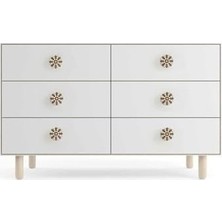 Prime Ahşap Mobilya Kulp 3.8 cm Kar Tanesi Desenli Çekmece Kulpu