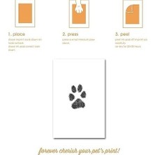 Prime Mürekkep Kitli Pet Masa Çerçevesi, Kendin Yap Dağınıklık Yok Pawprint Kiti, Evcil Hayvan Ebeveynleri Için Hediye, Beyaz
