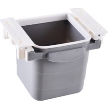 Store Mini Masa Çöp Kovası Plastik Tezgah Altı Geri Çekilebilir Yapışkanlı Görünmez Bölme Pratik