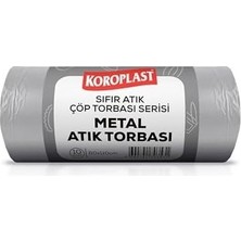 Metal Atıklar Çöp Torbası 10'lu 80×110 Cm, Yırtılmaz, Yüksek Kapasite, Çift Katlı, Geri Dönüştürülebilir Çöp Poşeti, Fabrika, Atölye, Inşaat Şantiyesi, Kafe, Restoran, Ev, Okul, Kamu, Site