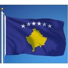 Prime Zc Bayrak Kosova Milli Gönder Bayrağı 100X150 cm Raşel Dijital Baskı