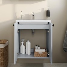 Prime Shift T20 81003 Kapaklı Lavabo Dolabı, Kül Gri, 60 cm