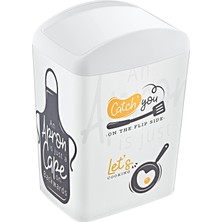 Prime Soft Resimli Çöp Kutusu Döner Kapak 10 Lt Catch You