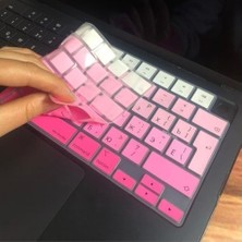 Filizora Digital Market MacBook Rusça Klavye Koruyucu Uk Ters L Enter M1-M5 | A2681 A3113 A3240 A3449 A2941 A3241 A2442 A2779 A2992 A2485 A2991 | Russian Keyboard Cover Touch Id Pembe